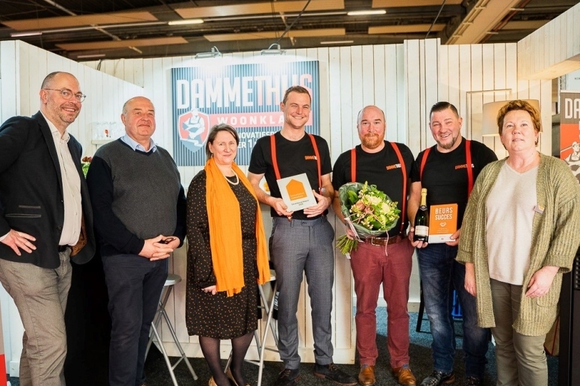 Winnaar Excellence Award op Bouwbeurs